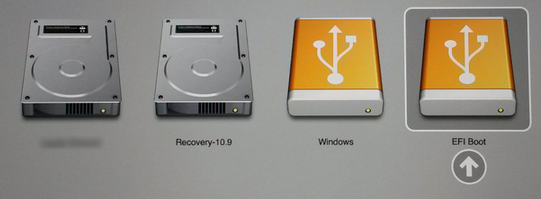 Imac boot select screen