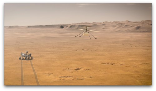 Mars Inginuity Helicopter (artist concept; NASA/JPL-Caltech)