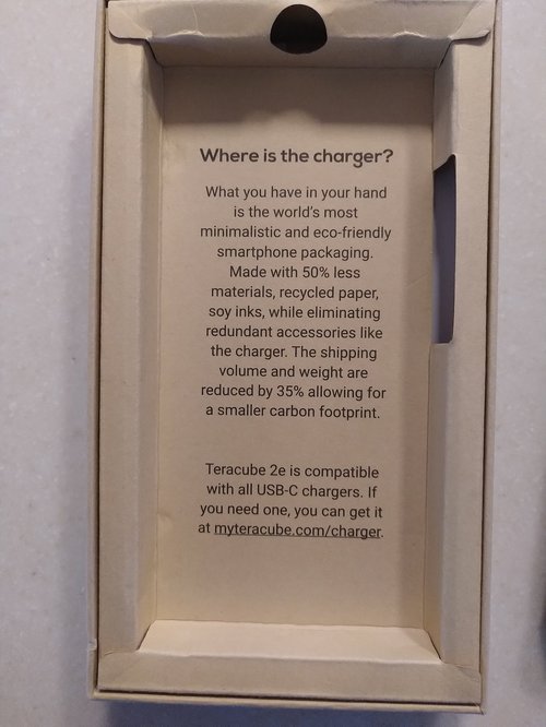 Teracube 2e disclaimer